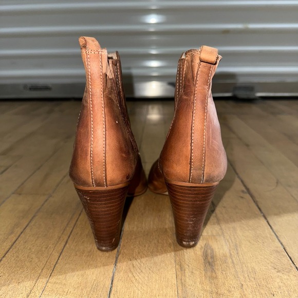 Aldo Chelsea Ankle Boots Womens Size 9 Brown Genuine Leather‎ Block Heel Outdoor - Picture 3 of 13